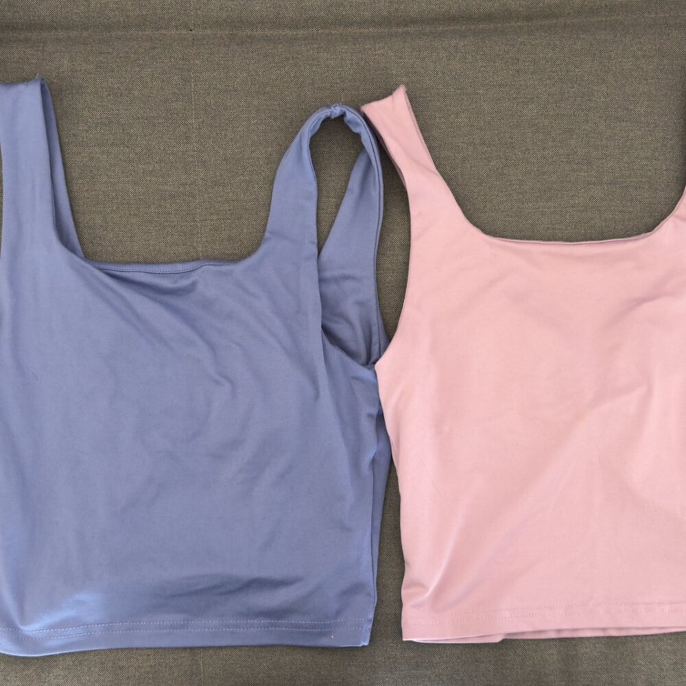 Duo Casual Lilac/Blue and Pink/Purple top set - Picture 2 of 2